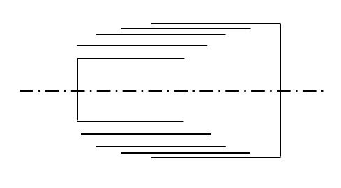 竹の子ばね（簡略図）